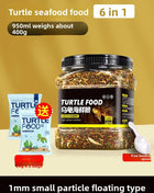 GEN CLIMB Turtle Food with Dried Shrimp&Mealworms-All-in-One Floating Pellets for Aquatic Turtles(Red-Eared Slider,Pond Turtle) - Riparo82