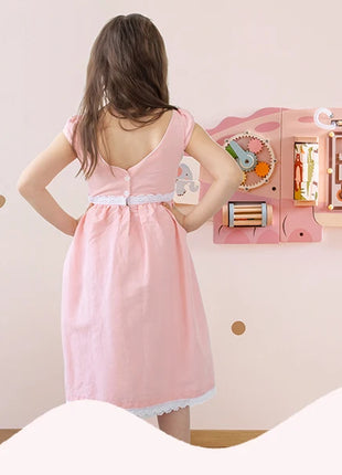 Robotime Robud Tavola in legno occupata Giocattolo per l'apprendimento Montessori Centro attività montato a parete con labirinto di ingranaggi Regali giocattolo in legno - riparo82