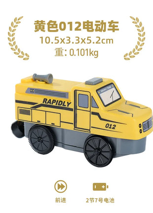 Set di treni elettrici Giocattoli Modello di treno Auto elettrica adatta per ferrovia in legno Pista del treno in legno Regalo di Natale per bambini