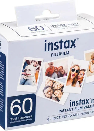 Fujifilm Instax Mini Pellicola Bordo Bianco/Pellicole a Colori 10-100 Fogli di Carta Fotografica per Fuji Instax Camera Mini 12/8/11/25/50/90/Link/Evo