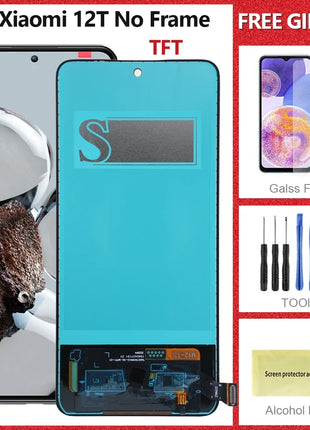 Testato al 100% 6.67 ''LCD Per Xiaomi 12T Display LCD Touch Screen Digitizer Per Xiaomi 12T 22071212AG Sostituzione Dello Schermo LCD - riparo82