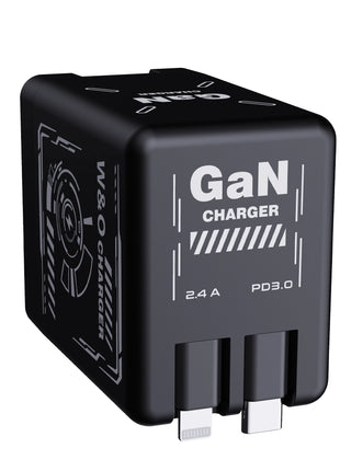 W&O GaN Fast Charging 20W Cable Type C and Lightning Liquid Silicone Cable for iPhone 14 15 Pro Max Xiaomi Realme Redmi ﻿ - Riparo82