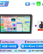 Podofo 6+128G Android 2Din Autoradio for Audi A3 2008-2012 Wireless CarPlay 9