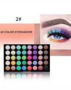40 Color Eye shadow Palette Make-up for Women with Brushes Nude Eyeshadow Palette Glitter Matte Pigmented Powder Eye Cosmetics