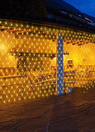 1.5M-18M LED Net Mesh Fata Luci Stringa Tenda Ghirlanda Esterna Impermeabile Per Albero Di Natale Festa Giardino Decorazione di Nozze