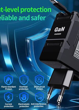 Xiaomi GAN 20W Ultra Fast Charger Type C Lighting PD 3.0 Mobile Phone Charging US/EU/UK Plug For iPhone Samsung Huawei Xiaomi - Riparo82