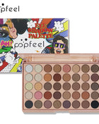 POPFEEL 40 Color Earth Tones &Rainbow Shades Eyeshadow Palette -Long-Lasting, Highly Pigmented, Smooth Matte and Shimmer Finish - Riparo82
