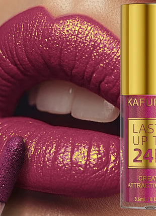 14 Colors Glitter Metallic Lip Glaze Shiny Long Lasting Lip Gloss Waterproof Liquid Lipstick Makeup Lip Oil Lip Tint Gifts for W - Riparo82