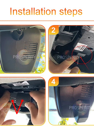 Dash Cam 4K Have a sunroof for Mazda CX-5 CX-3 CX-8 (2017-2024),Wireless WiFi OEM Car DVR Camera,Dashcam fit Left-Hand Drive - Riparo82