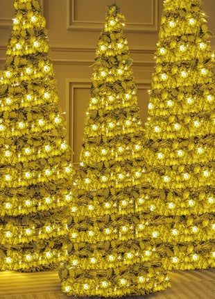 Albero di Natale Ins con floccaggio della neve Albero di Natale pieghevole premium Vacanza Estetica Decorazioni natalizie Albero di neve artificiale densa