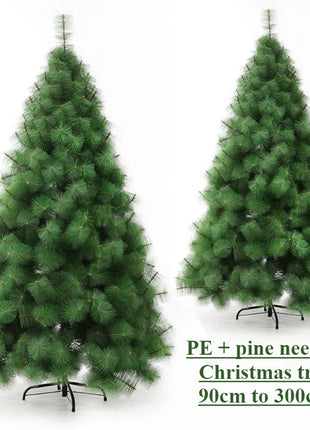 Albero di Natale artificiale Aghi di pino Materiale di crittografia Albero di Natale di alta qualità da 120 cm a 210 cm Decorazione domestica di Natale