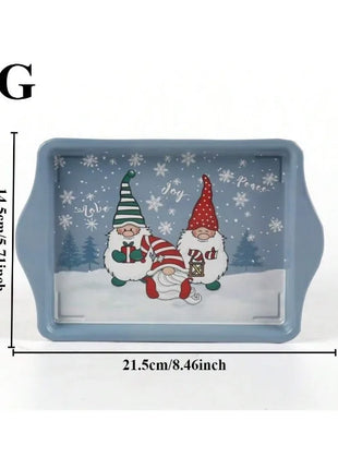 Piatti e vassoi per snack natalizi per dolcetti natalizi Piatti da portata durevoli e versatili per frutta, dessert, decorazioni per la cucina di casa - riparo82