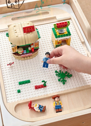 Tavolo sensoriale ottico in legno per bambini Montessori utilizzato per giochi da tavolo sensoriali Regalo di giocattoli per l'ortografia di numeri e lettere - riparo82