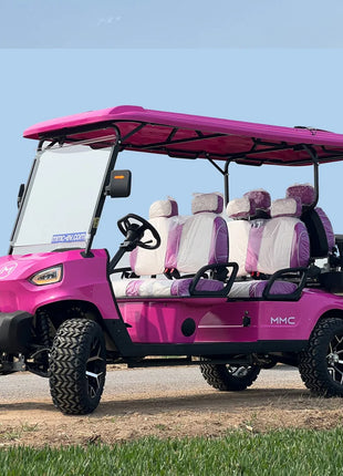 Street Legal Electric Golf Cart 4 Seats 5000W Scooter Go Kart ATV Adult Touring Classic Golf Cart - Riparo82