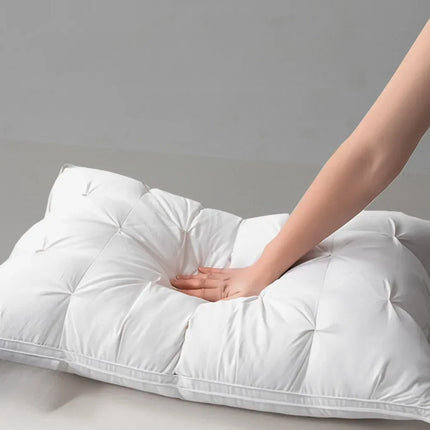 Sleeping Pillows Comfortable Pillows for Sleeping 5-star Hotel Pillow Three-dimensional Soft Bilateral Washed Solid Color Pillow