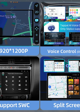 11.5 inch Car Radio GPS Androidauto Carplay For Tesla style For Nissan Hyundai KIA Toyota Honda Multimedia Player For 9/10 inch - Riparo82