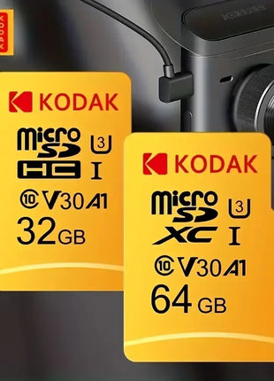 Scheda di memoria MicroSD originale KODAK C10 32GB 64GB Memori Class10 TF Micro SD SDXC 128GB 256GB 512GB A1 U3 V30 4K per fotocamera