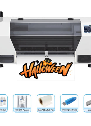 Stampante A3 DTF/Stampante A3 XP600 DTF/Stampante A4 L805 DTF Macchina da stampa per magliette per stampante a trasferimento diretto in legno metallico