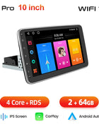 Junsun 10.6 Inch Universal Rotatable 1DIN 2DIN Car Radio Wireless CarPlay Android Auto Touch Screen Multimedia GPS autoradio - Riparo82