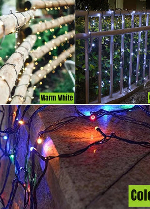 20M/Rotolo 200LED Esterno LED String Fata Luce Impermeabile Cavo Nero Spina UE Ghirlanda Lampada Natale Patio Decorazione del Giardino illuminazione - riparo82