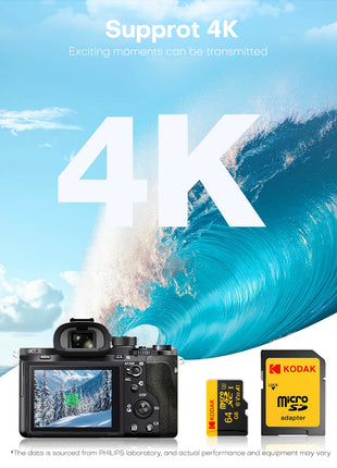 Kodak Micro SD Card Scheda di memoria classe 10 32G8 64GB 128GB 256GB U3 4K Ad alta velocità Catao De Memora Flash Memory TF card per fotocamera