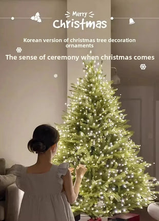 2025 Premium PE Albero di Natale Decorazioni natalizie di lusso per la casa Grande scintillante visualizzazione festosa Decorazione dell'atmosfera dell'albero di Natale