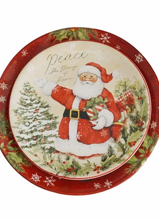 Piatti in ceramica a tema natalizio Set di stoviglie per la cena Colore Sottosmalto Processo Caffè Zuppa Tazza Ciotola Piatto da bistecca di Babbo Natale - riparo82
