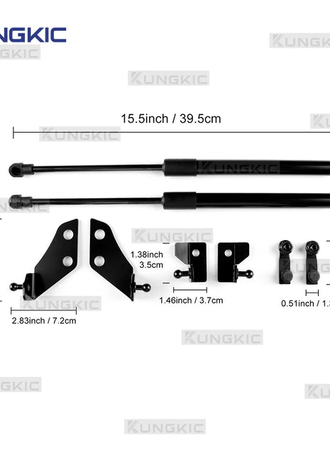 Per Fiat 500/500C 2008-2024 Abarth 595 695 2012-2024 Ammortizzatori per auto Copertura anteriore Cofano motore Baule posteriore Portellone posteriore Ammortizzatore Barra di supporto Molla a gas