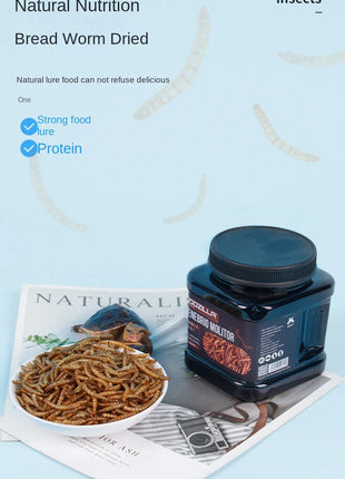 Thrushcross Turtle Snacks Freshwater Small Fish Dried Shrimp Dried Hamster Bread Worm Dried Hamster Snacks - Riparo82