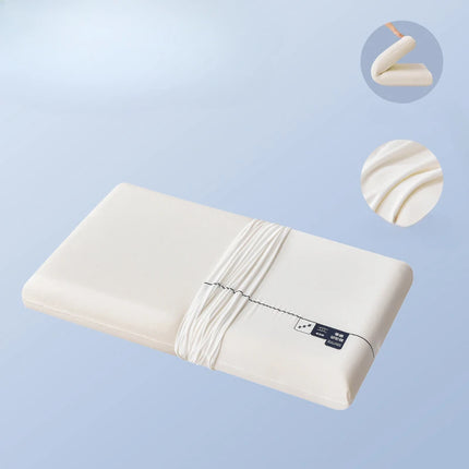 Deep Sleeping Pillow Dual Core Cervical Support Pillow Memory Foam Filled Side Sleeping Slow Rebound Pillow for Men and Women