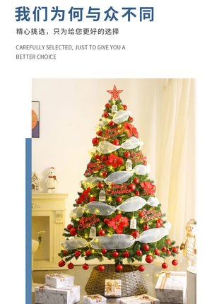 Albero di Natale Casa Nuova crittografia Luminoso Grandi decorazioni natalizie Pacchetto fai da te di lusso