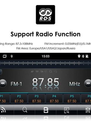 2G+32G 7 Inch Autoradio Carplay 1 Din Android Auto Car Radio GPS for Universal Stereo Multimedia Player Navigation Head Unit RDS - Riparo82