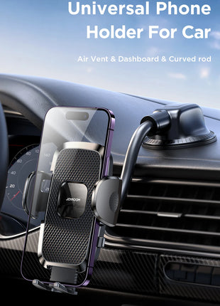 Dashboard Phone Holder for Car【360° Widest View】9in Flexible Long Arm, Universal Handsfree Auto Windshield Air Vent Phone Mount - Riparo82