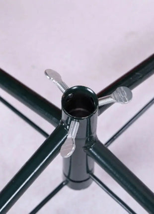 Base per supporto per albero di Natale in metallo Robusta base rotante per albero di Natale artificiale Gambe per supporto per albero di Natale - riparo82