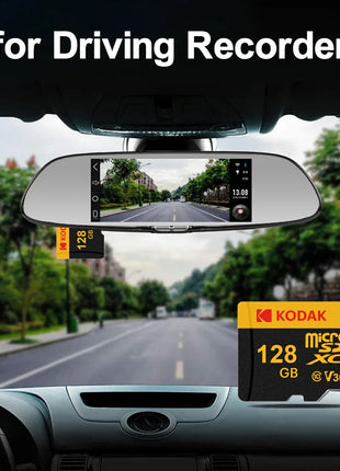 KODAK Scheda di memoria Micro SD 64 GB TF Flash 32 GB Class10 Schede SD 128 GB 256 GB 512 GB U3 V30 A1 Scheda di archiviazione per telecamera per auto PC Telefono