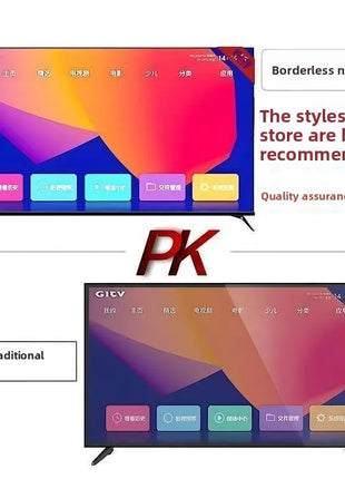 Frameless 85-inch TV full screen high-end 8K smart 55-inch 65-inch 100-inch large screen living room Internet Protocol Televisio - Riparo82