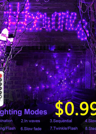 USB 5V Smart RGB-IC Fata Stringa di luci Luci di Natale Decorazioni Lampada Ghirlanda WS2812 APP Bluetooth e telecomando indirizzabile - riparo82