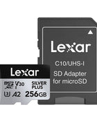 Scheda di memoria Lexar SILVER PLUS 64 GB 128 GB 256 GB Velocità di lettura fino a 205 MB/s A2 V30 4K UHD TF 1366x Scheda Micro SD professionale