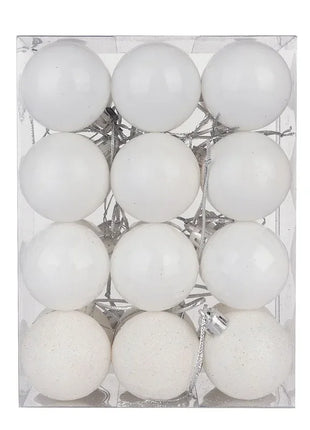 24 pezzi 4 cm albero di Natale palline di Natale decorazioni palline ornamento di nozze per feste - riparo82