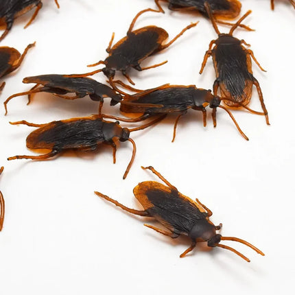 Halloween Gadget Plastic Cockroaches Joke Decoration Props Rubber Toy Gags Practical Jokes Toys Plastic Bugs Cockroach