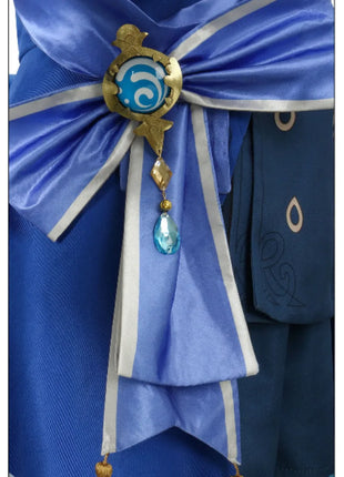 Furina Costume Cosplay Parrucca Capelli Impatto Fontaine Focalors con Cappello Abiti Neri Scarpe Cosplay Tacco Alto per Abiti da Donna