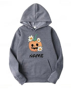 Halloween Name  Pumpkin Face Cute Ghost Family  Spooky Season Matching Funny Skull Unisex Essentials Trend Hoodie Neutral Hoody - Riparo82