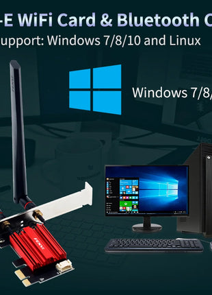 FENVI WiFi 5 PCIE Adattatore WiFi AC1200 Scheda di rete wireless Dual Band 2.4G/5GHz 802.11AC per Bluetooth 4.0 Desktop Windows 10/11 - Riparo82