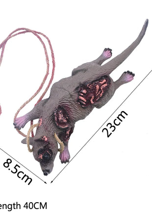Halloween Horror Hanging Pendant Fake Dead Mouse Bat Broken Hand Feet Halloween Party Home Haunted House Scary Decoration Props - Riparo82