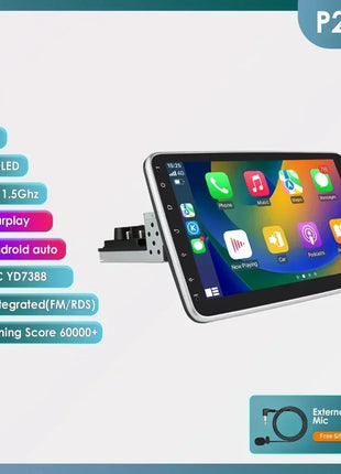 Hizpo 10.1" Universal CarPlay Android Auto Radio For VW Volkswagen Fiat Renault Nissan Hyundai 4G Car Multimedia Autoradio 1 Din