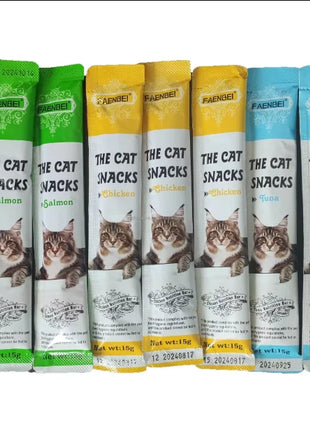 Barrette cremose per gatti Stick Dolcetti Mix Sapore Snack liquido per gatti Etichetta privata Snack umido per gatti - riparo82