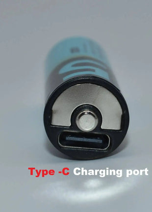 Batteria AA da 6 pezzi con cavo USB tipo C Batteria ricaricabile agli ioni di litio, batteria AA da 1,5 V, batteria AA da 2200 mWh - riparo82