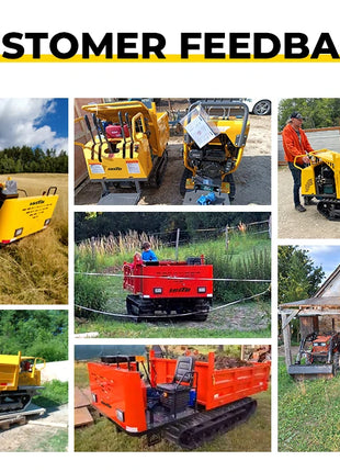 Mini Autocarro Cassone Ribaltabile 800kg - Trasportatore Cingolato Agricolo - riparo82