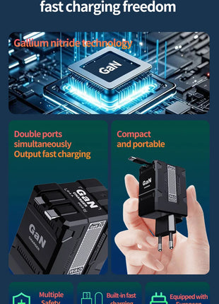 Xiaomi GAN 20W Ultra Fast Charger Type C Lighting PD 3.0 Mobile Phone Charging US/EU/UK Plug For iPhone Samsung Huawei Xiaomi - Riparo82