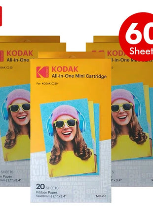 Cartucce di carta classiche KODAK All-in-One C210 Set levazione 4Pass Stampa Tchnologia 20 40 60 100 Pacchetto stampante fotografica Inchiostro